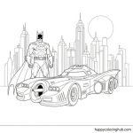 Dark knight batman coloring pages