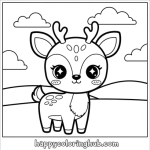 Deer coloring