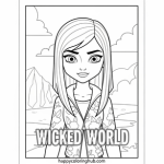 Descendants wicked world coloring pages