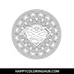 Design your own superhero coloring page