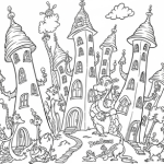 Dr seuss coloring page