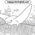 Eagle ray coloring pages