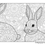 Easter bunny coloring