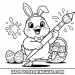 Easter chicks coloring pages zentangle