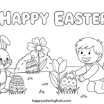 Easter egg pattern coloring page for adults