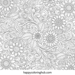 Easy adult color pages