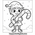 Easy christmas coloring pages for kids