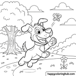 Easy color patterns coloring pages