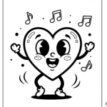 Easy coloring pages hearts