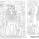 Egyptian coloring pages for adults