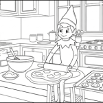 Elf on the shelf coloring pages