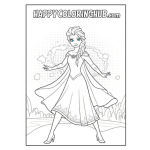 Elsa coloring pages printable