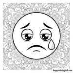 Emoji faces coloring pages