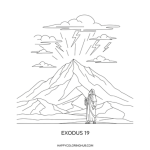 Exodus 19 coloring page