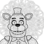 Fnaf coloring page