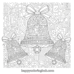 Free christmas holiday adult coloring pages