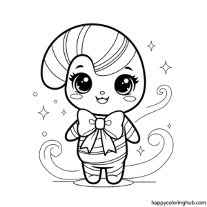 Free coloring pages candy canes