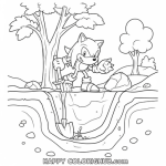 Free coloring pages knuckles