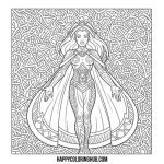 Free coloring pages storm x-men
