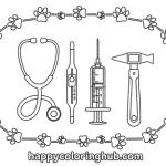 Free coloring pages veterinary