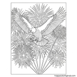 Free eagle 4th of july coloring pages for adults