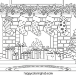 Free fun christmas coloring pages
