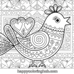Free hard adult coloring pages