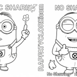 Free minion math coloring page