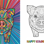 Free pig coloring pages