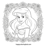 Free printable ariel coloring pages