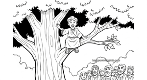 Free printable childrens coloring and activity pages of zacchaeus and ...