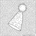 Free printable coloring page birthday cards