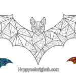 Free printable coloring pages of bats