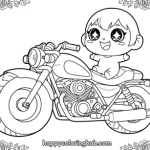Free printable coloring pages of motorcycles