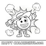Free printable emoji movie coloring pages