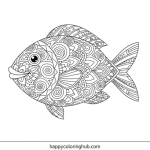 Free printable fish coloring pages for toddlers