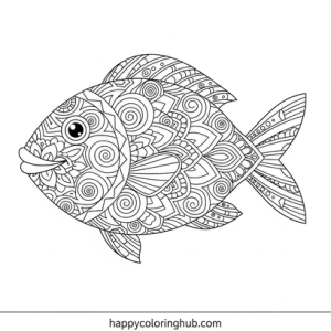 Colomadehappy Fish Free printable fish coloring pages for toddlers – Happy Coloring Hub ...