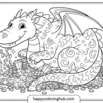 Free printable hard coloring pages for kids dragon