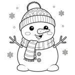 Free printable kids christmas coloring pages