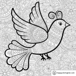 Fun adult coloring page