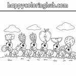 Garden critters coloring pages