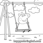 George peppa pig coloring pages