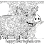 George pig free color pages