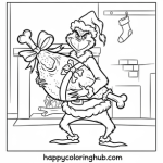 Grinch coloring pages max