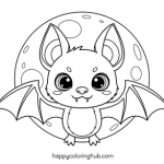 Halloween pattern coloring pages