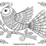 Hard coloring pages of animals for kids