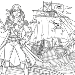 Hard girl coloring pages