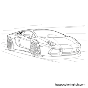 Hot wheels lamborghini coloring pages