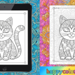 Ipad coloring page for kids