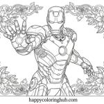 Iron man coloring pages adult
